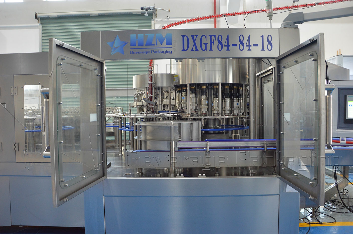 Filling Machine Bottle Lines 304 SS Air Conveyor System