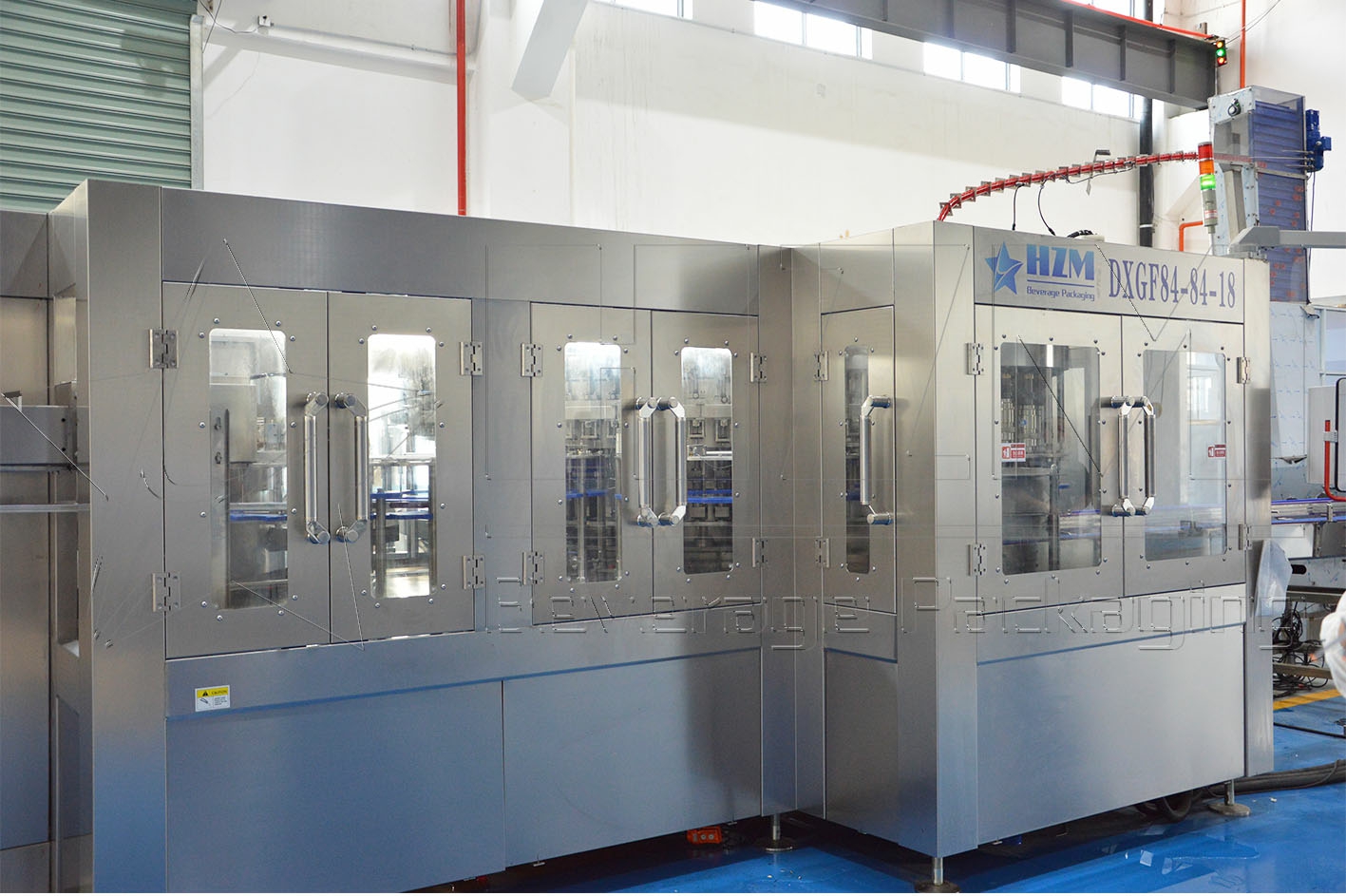 Gravity Mechanical Valve PLC MMI Tea Drink Production Line