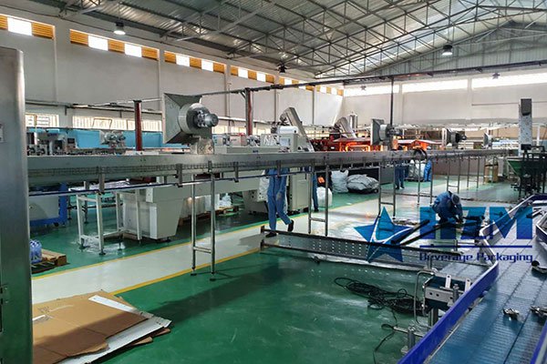 12,000BPH Pure water filling line debugging successfully completed