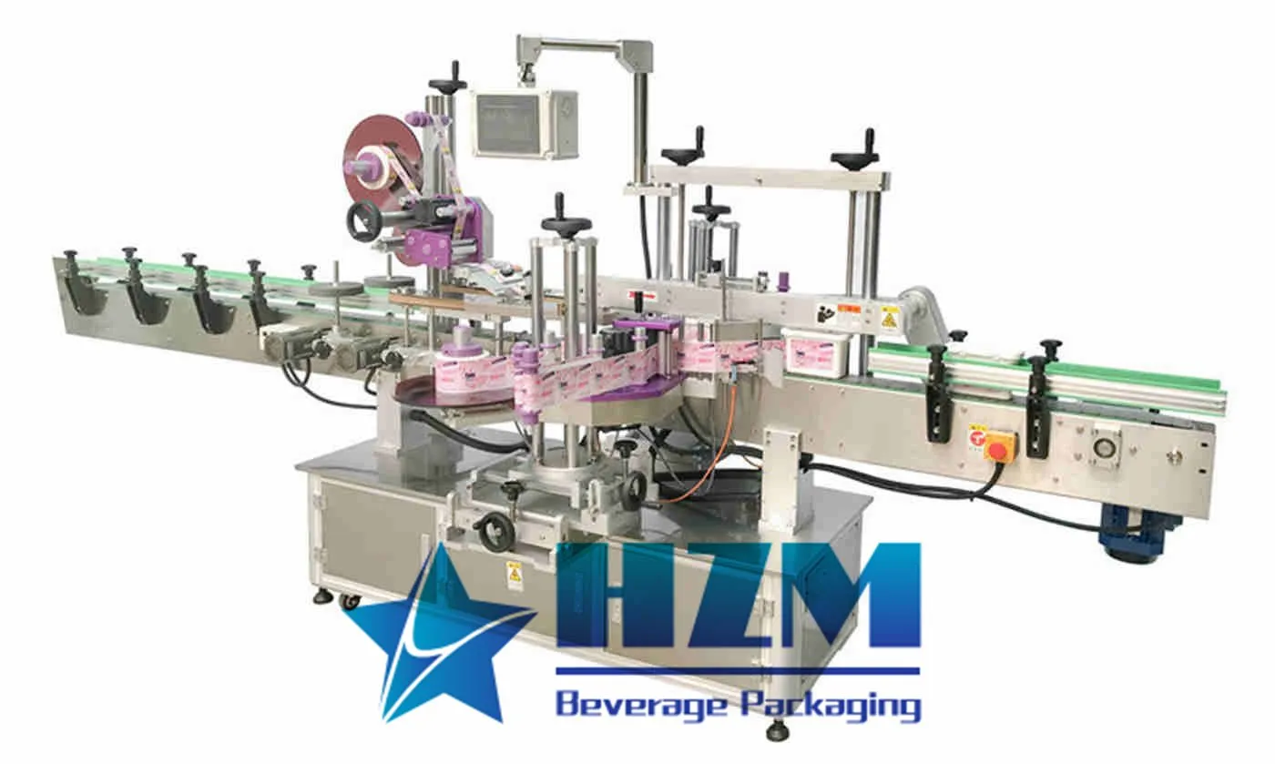 Automatic Linear Type Adhesive Sticker Labeling Machine