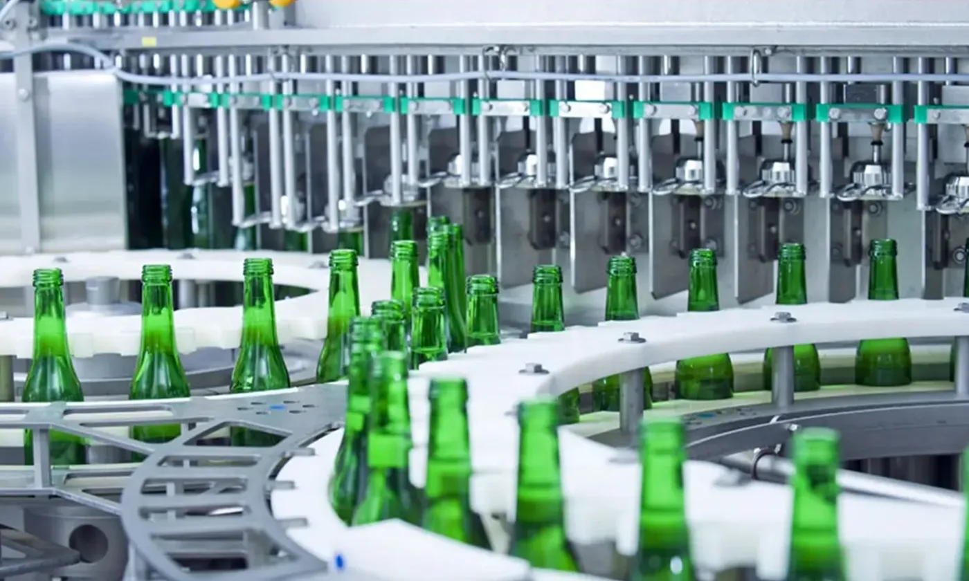 Conveyor Belt System For PET Bottle And GLASS Bottle