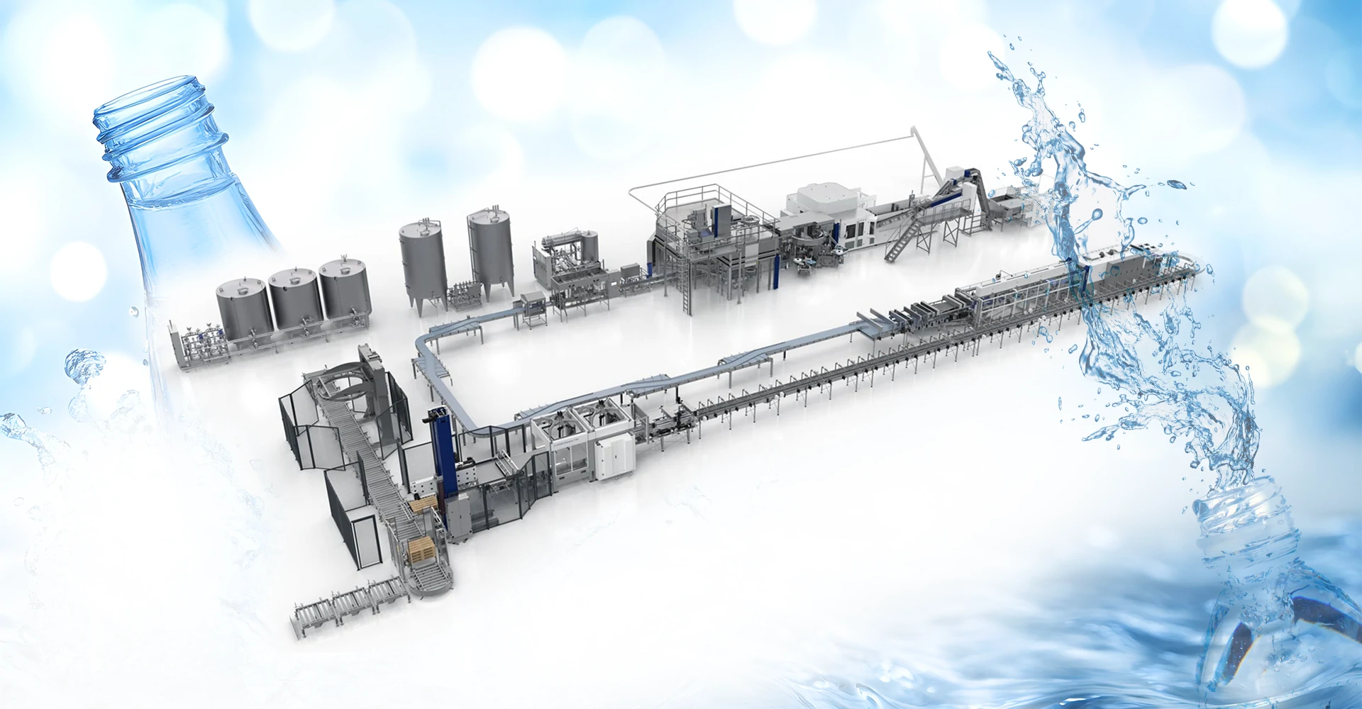How to set up a bottled water production line and how much capital is required?