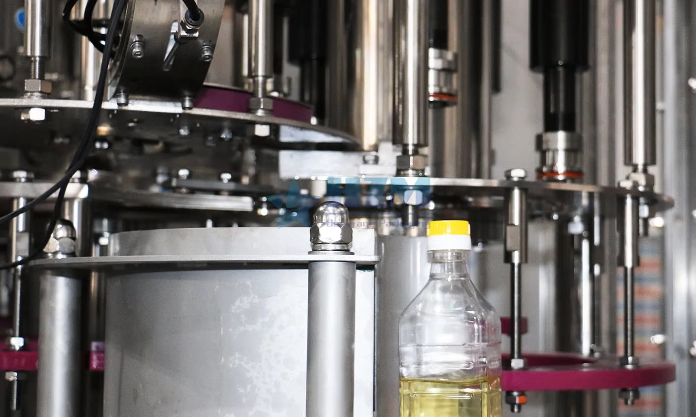 PET Bottle Edible Oil Bottling Line |  Automatic Rotary Type Edible Oil Filling Machine