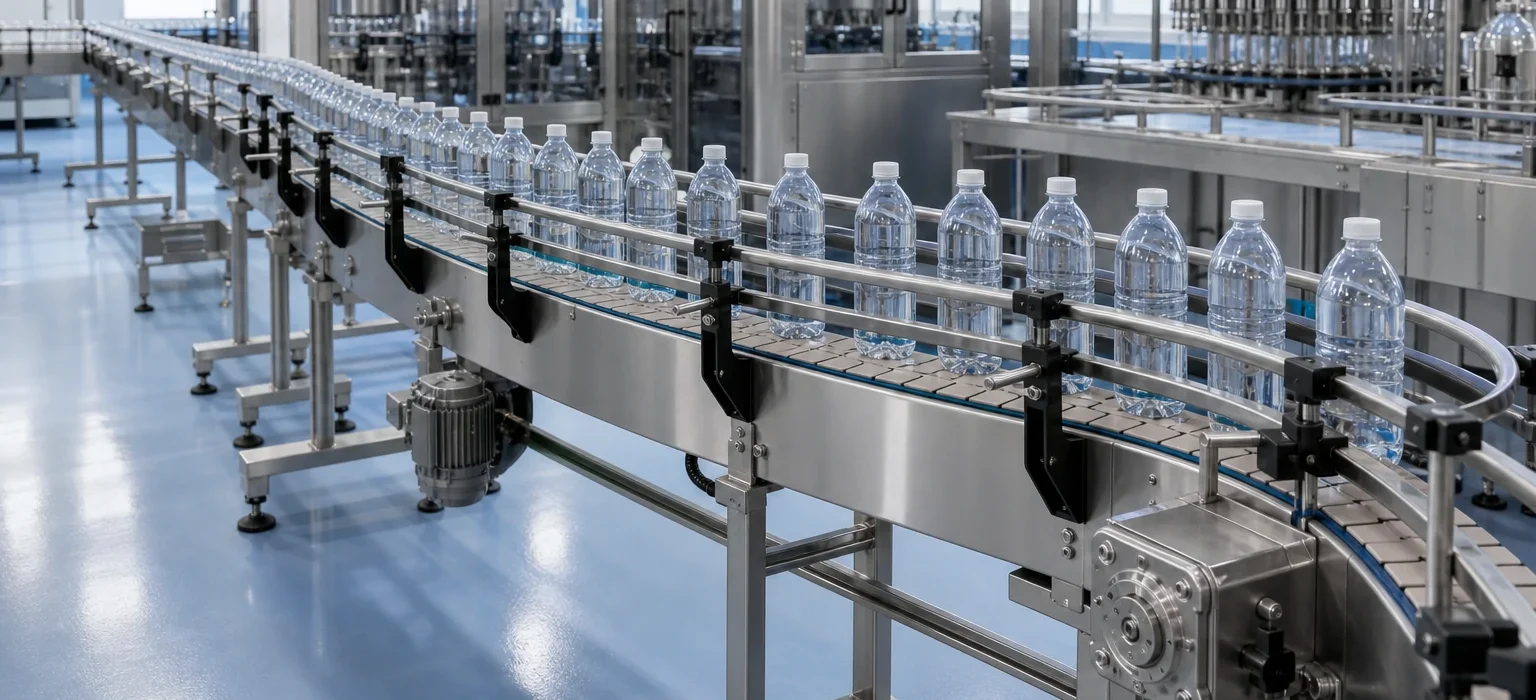 Packs, Bottle Conveyors Machine